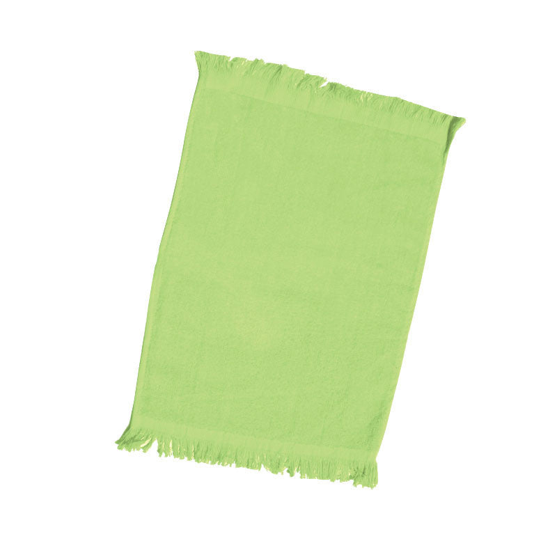 Affordable Fringed Towel Lime