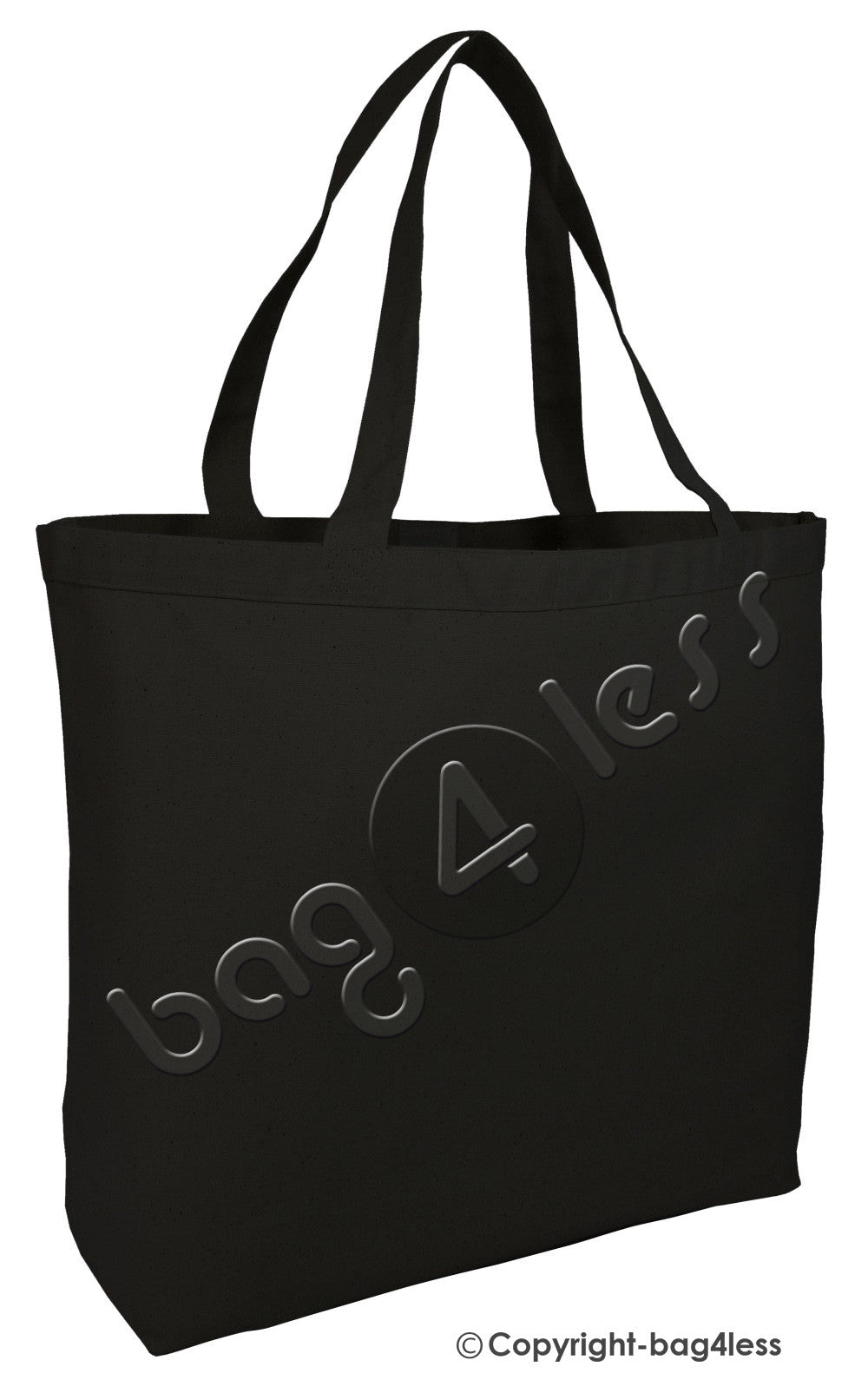Black Canvas Large Size Tote Bag Wholesale 