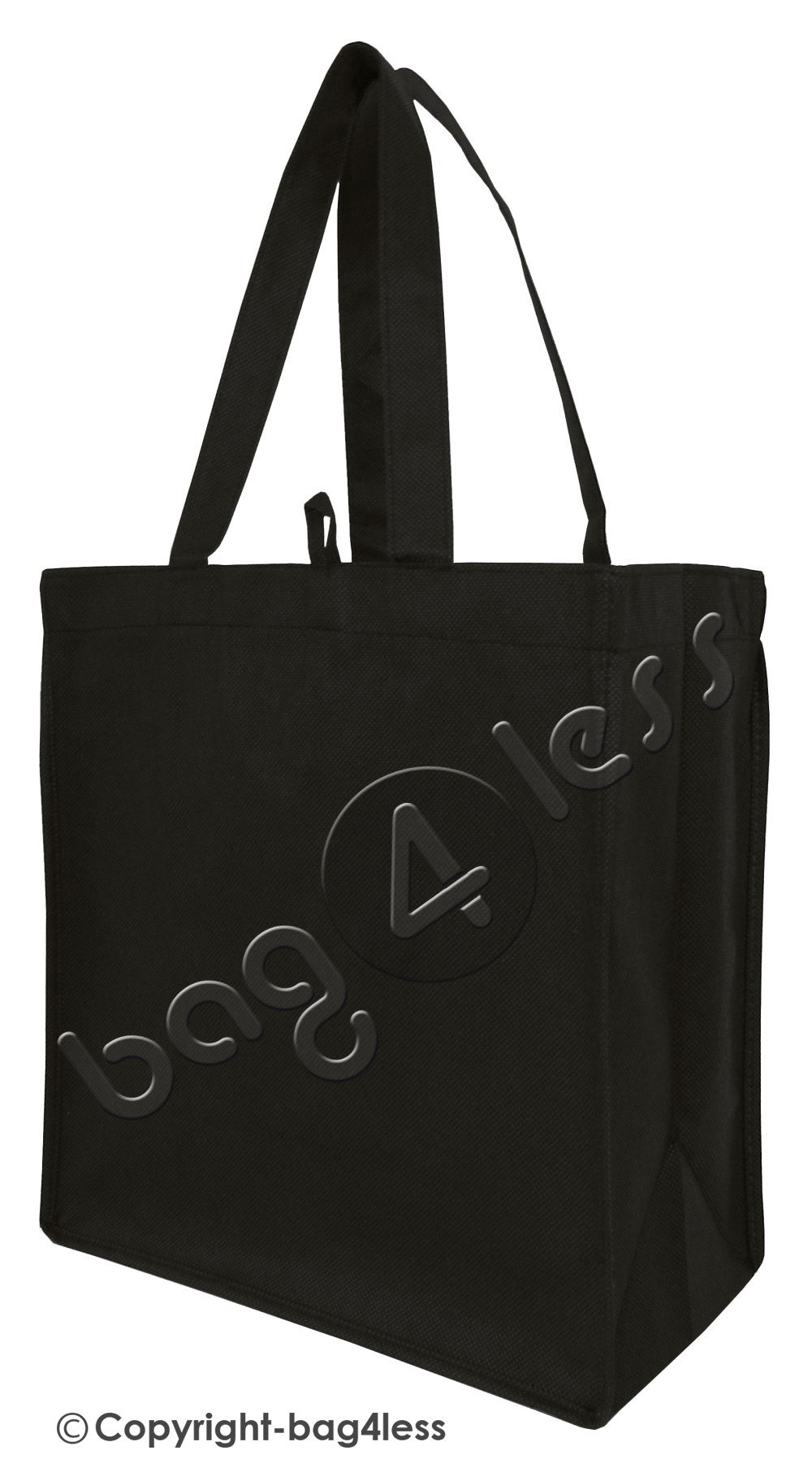 black Non-Woven Gusset Tote Bag Small Size