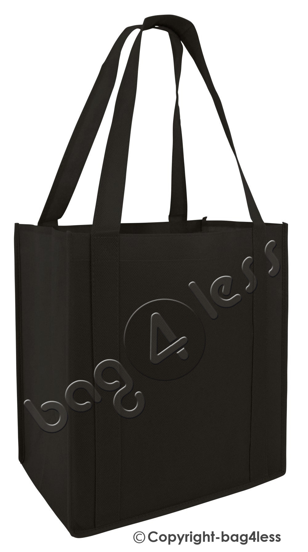 Non-Woven Gusset Tote Bag Bottom Insert Black