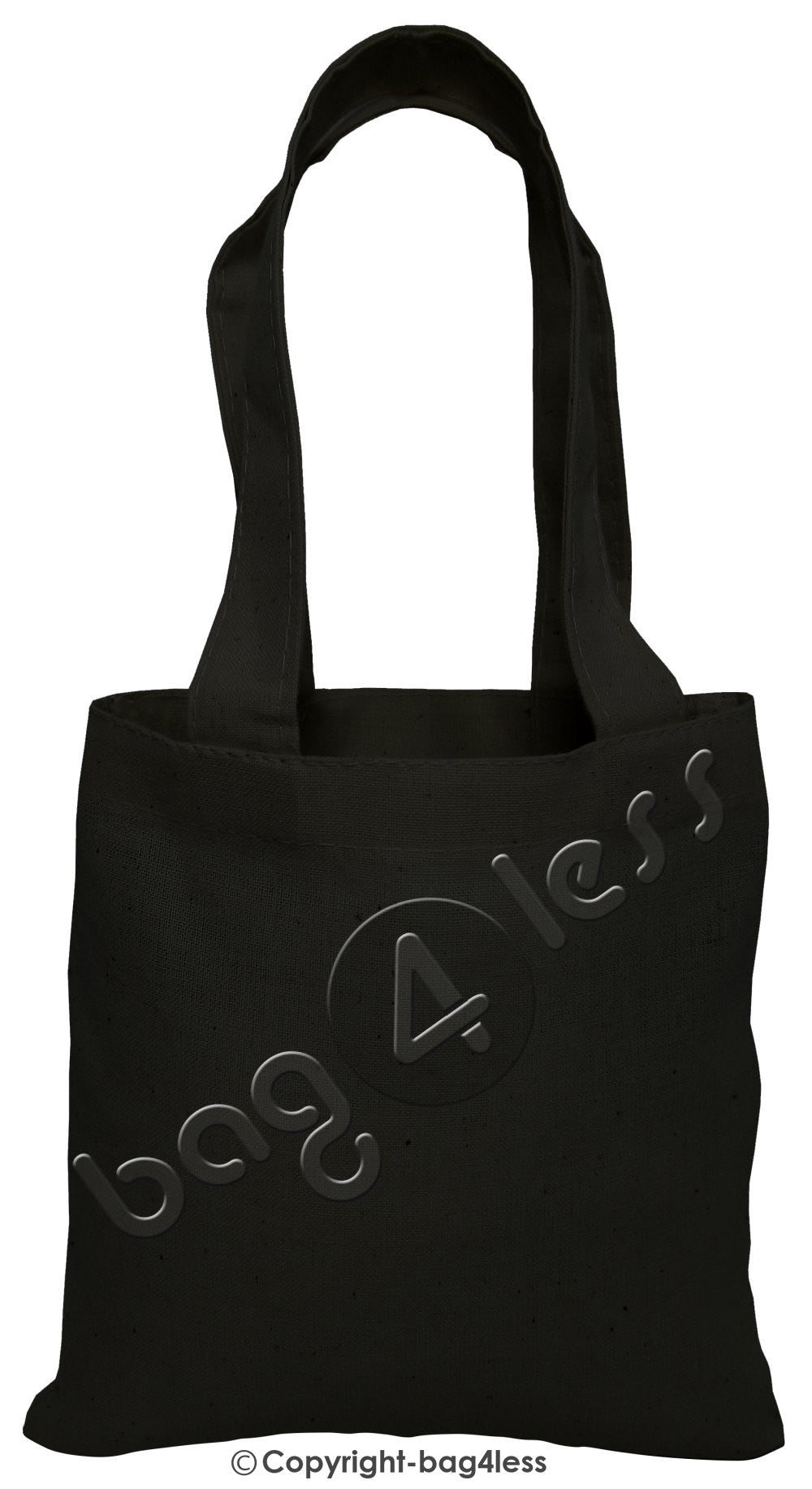 Black Mini Cotton Gift Tote Bag Wholesale Cheap