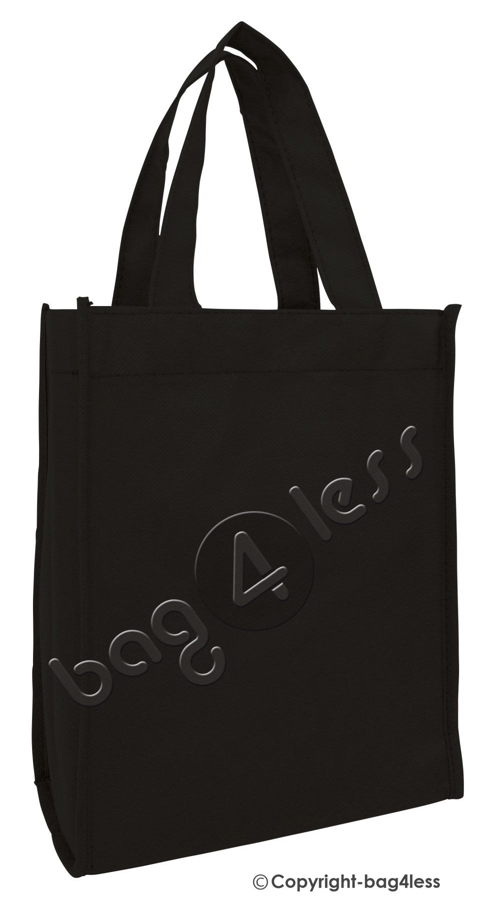 Non-Woven Small Tote Bag gift book cheap promotional BLACK