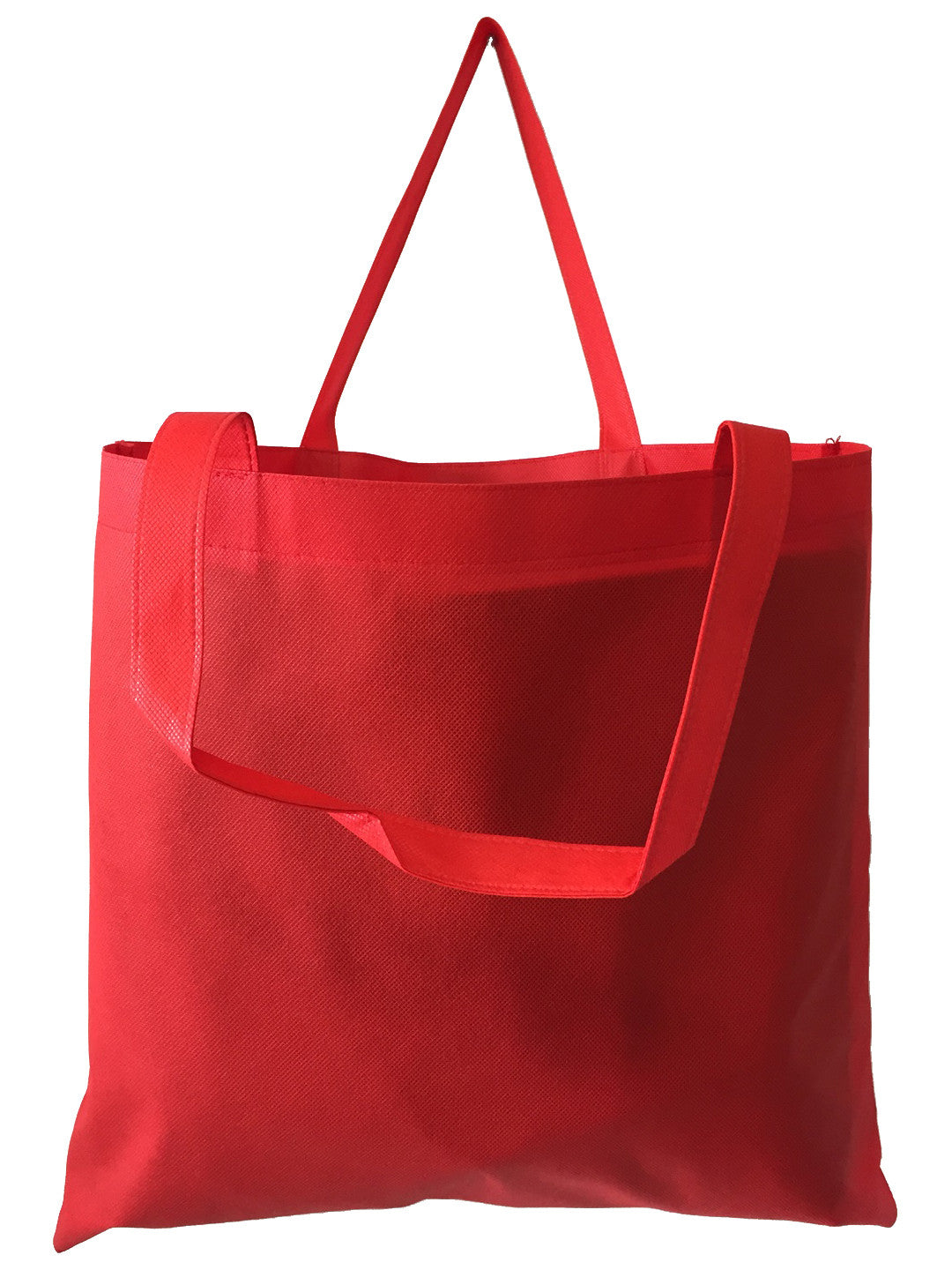 Large grocery tote bag red