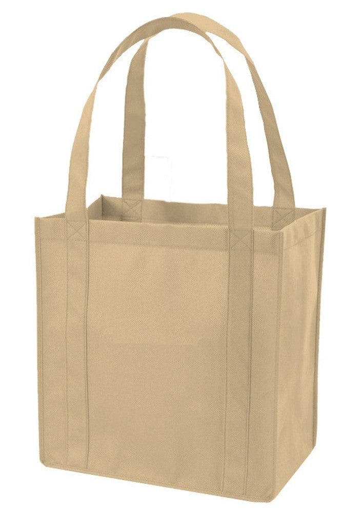 Non-Woven Gusset Tote Bag Bottom Insert Khaki