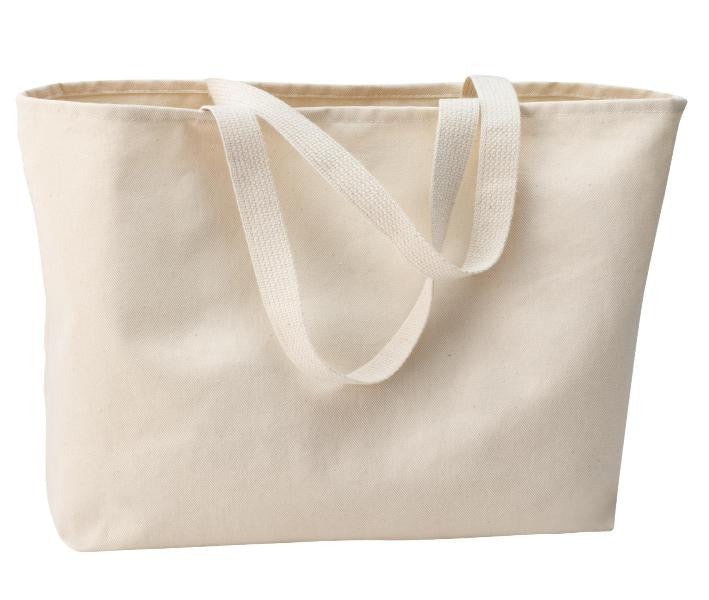 Cotton  Canvas Gusset Tote Bag Jumbo Wholesale Natural