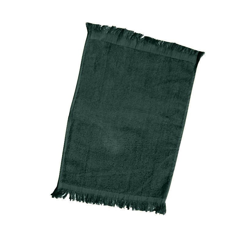 Durable Fringed Towel Forest Green