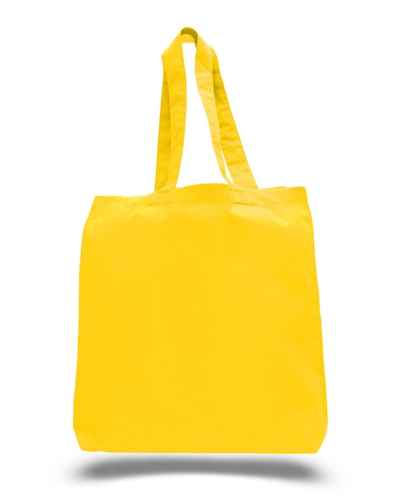 100% Cotton Tote Bag W/ Bottom Gusset - TG110