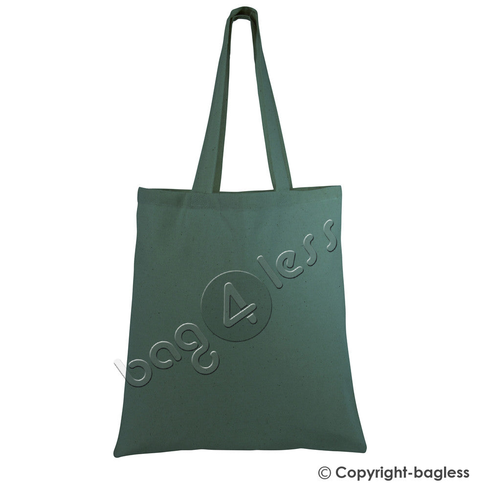 Forest Green Economical Cotton Tote Bag Wholesale