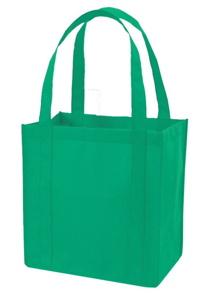 Non-Woven Gusset Tote Bag Bottom Insert Kelly Green