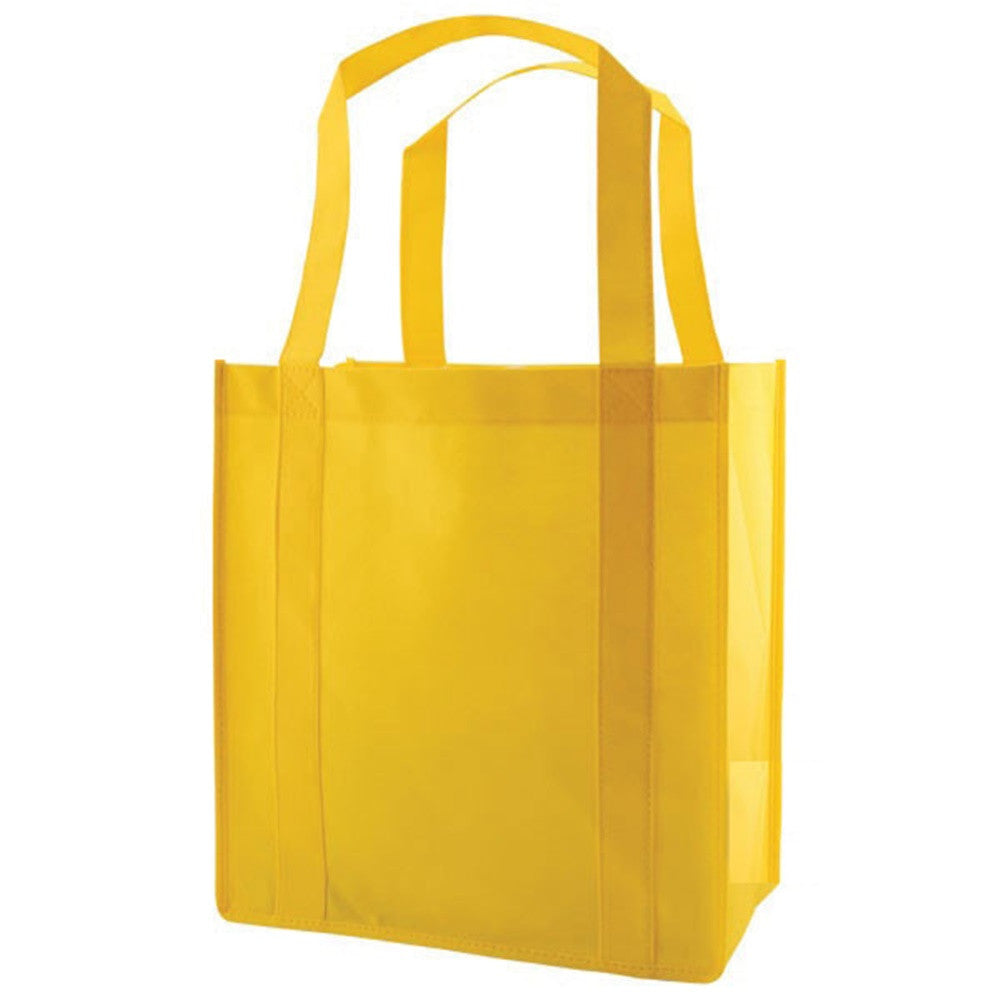 Non-Woven Gusset Tote Bag Bottom Insert Yellow