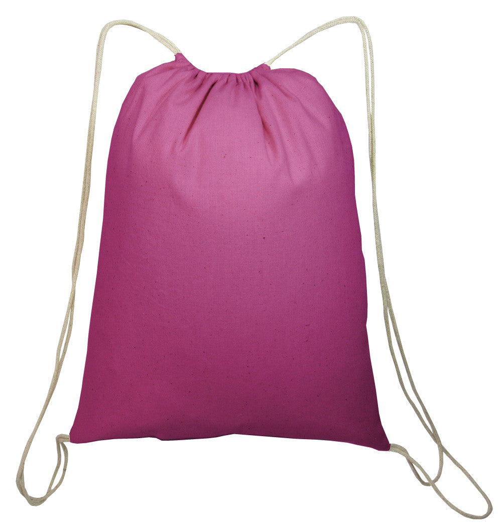 100% Cotton Cinch Bags Gym Bag 