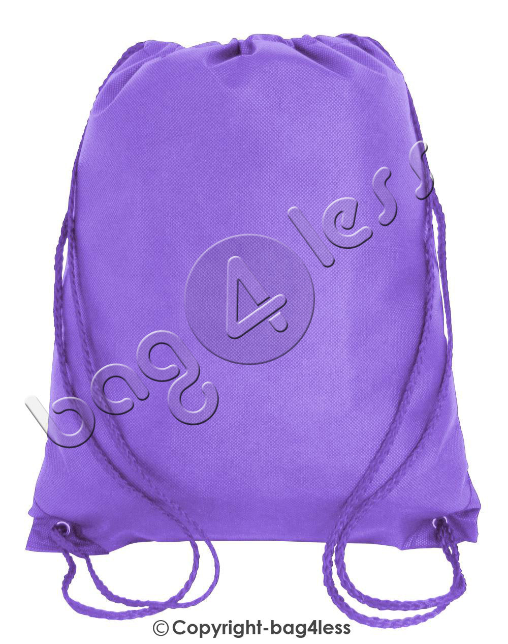 Non-Woven Junior Drawstring Backpack Small Size hyacinth