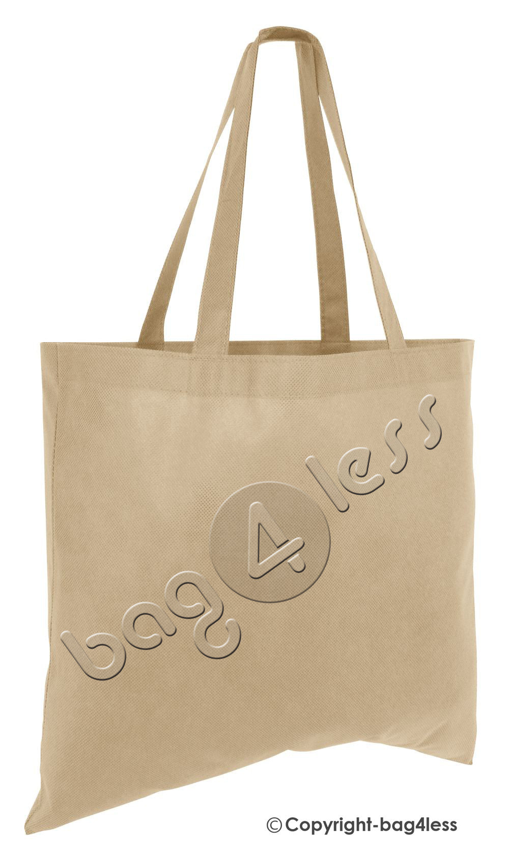Reusable Large Non-Woven Tote Bag Khaki