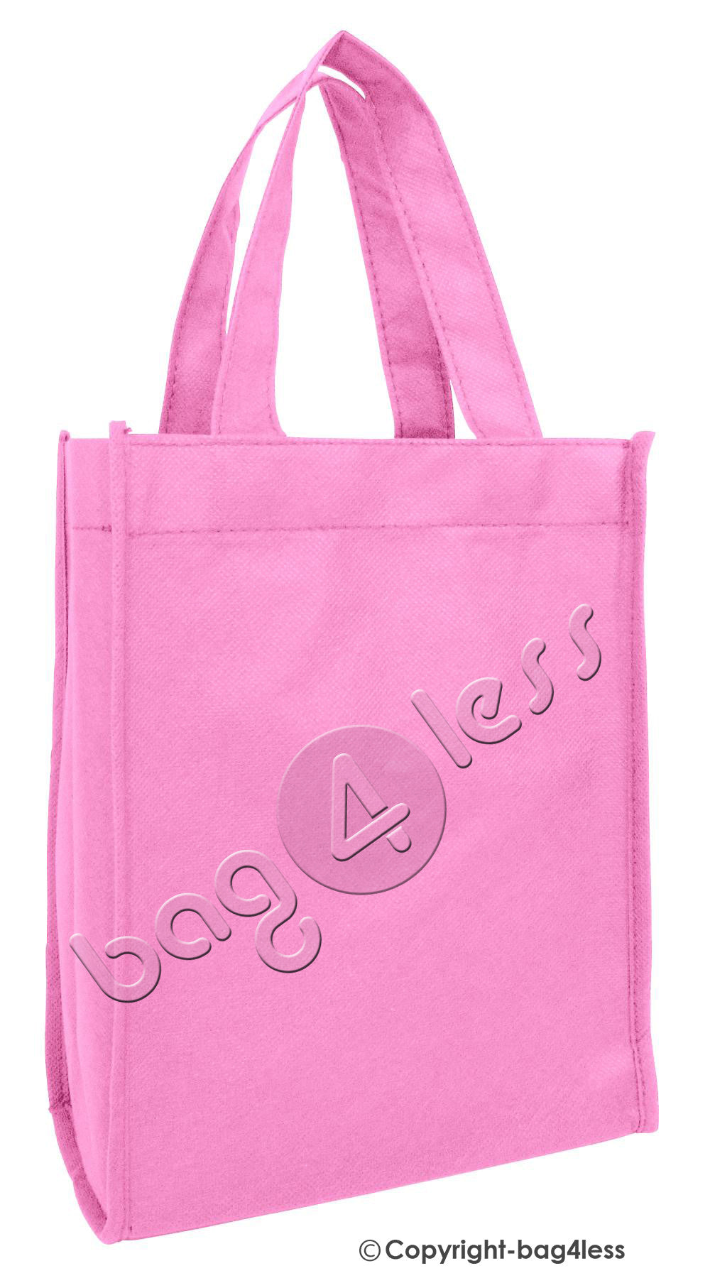 Non-Woven Small Tote Bag gift book cheap promotional pink