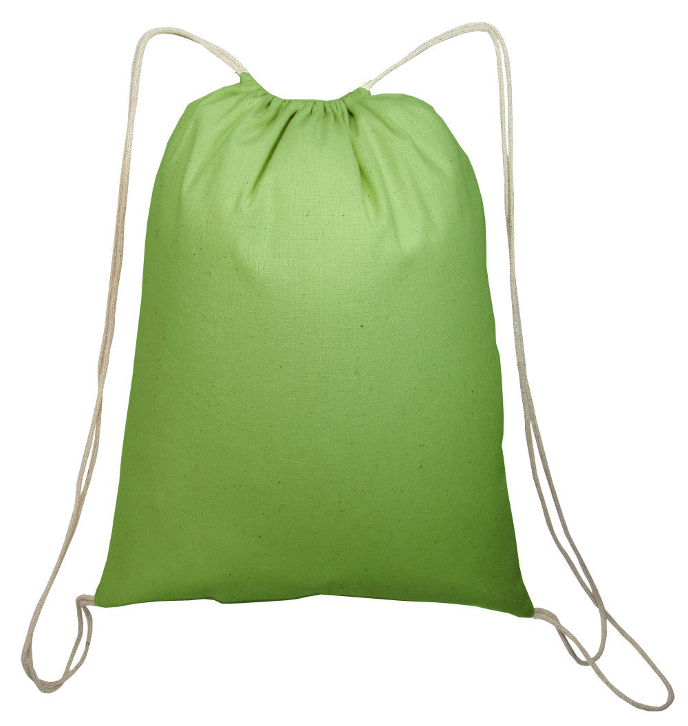 Economical Drawstring Backpack Lime
