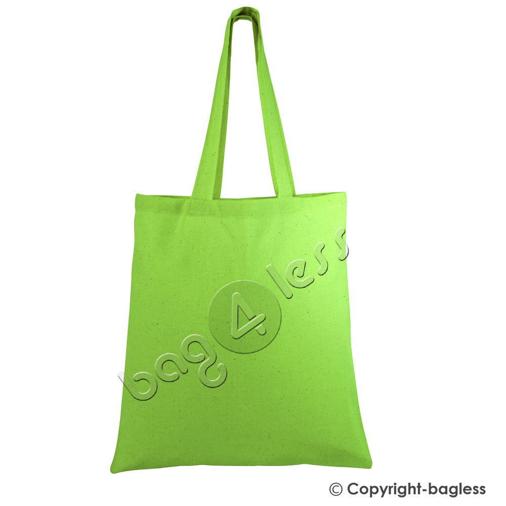 Lime Economical Cotton Tote Bag Wholesale