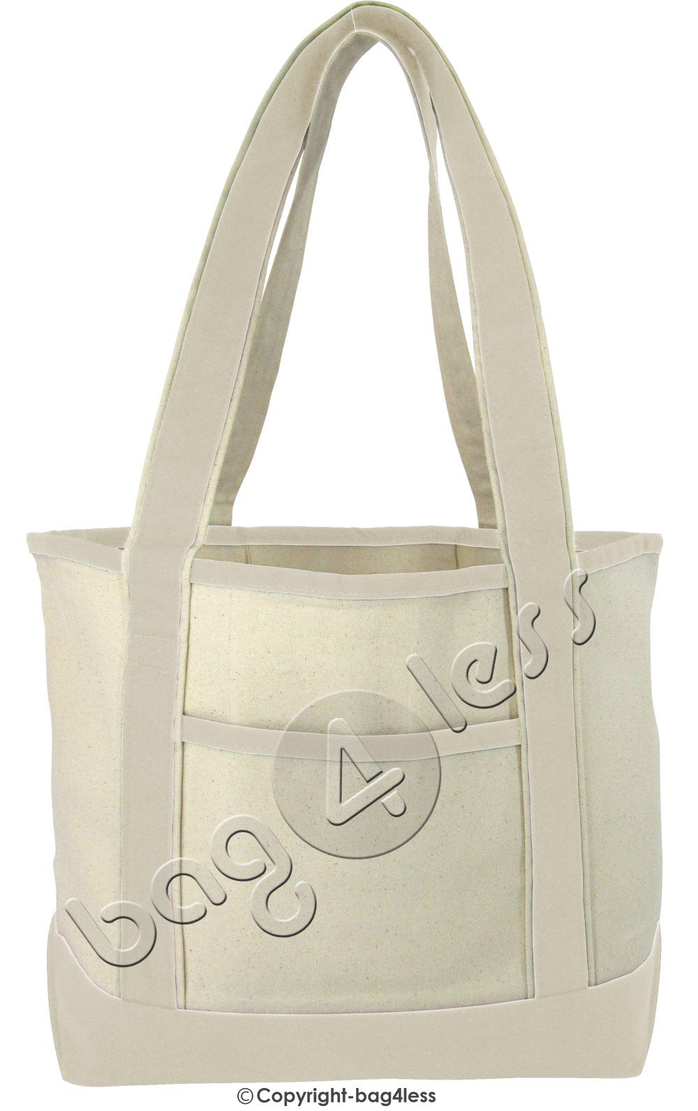 Wholesale reusable Durable Canvas Deluxe Tote Bag Natural