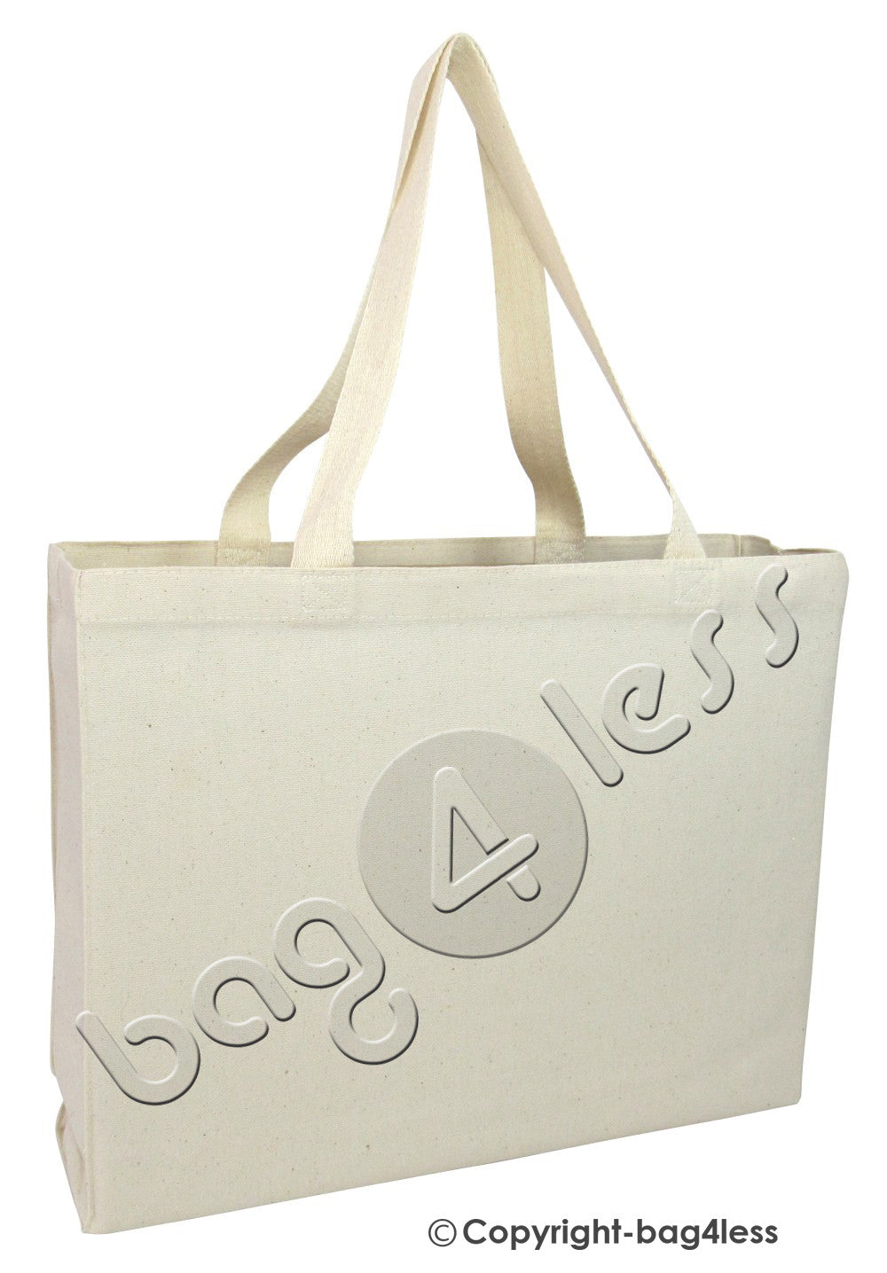Wholesale Full Gusset Canvas Cheap Tote Bags Natural