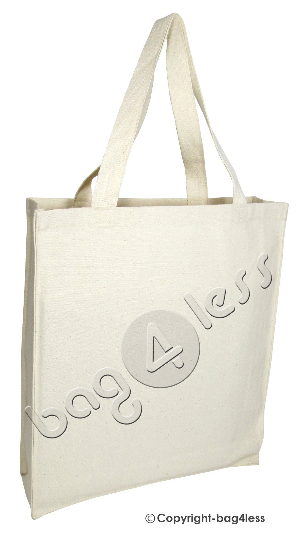 Natural Full Gusset Canvas Shopping Tote Bag Wholesale
