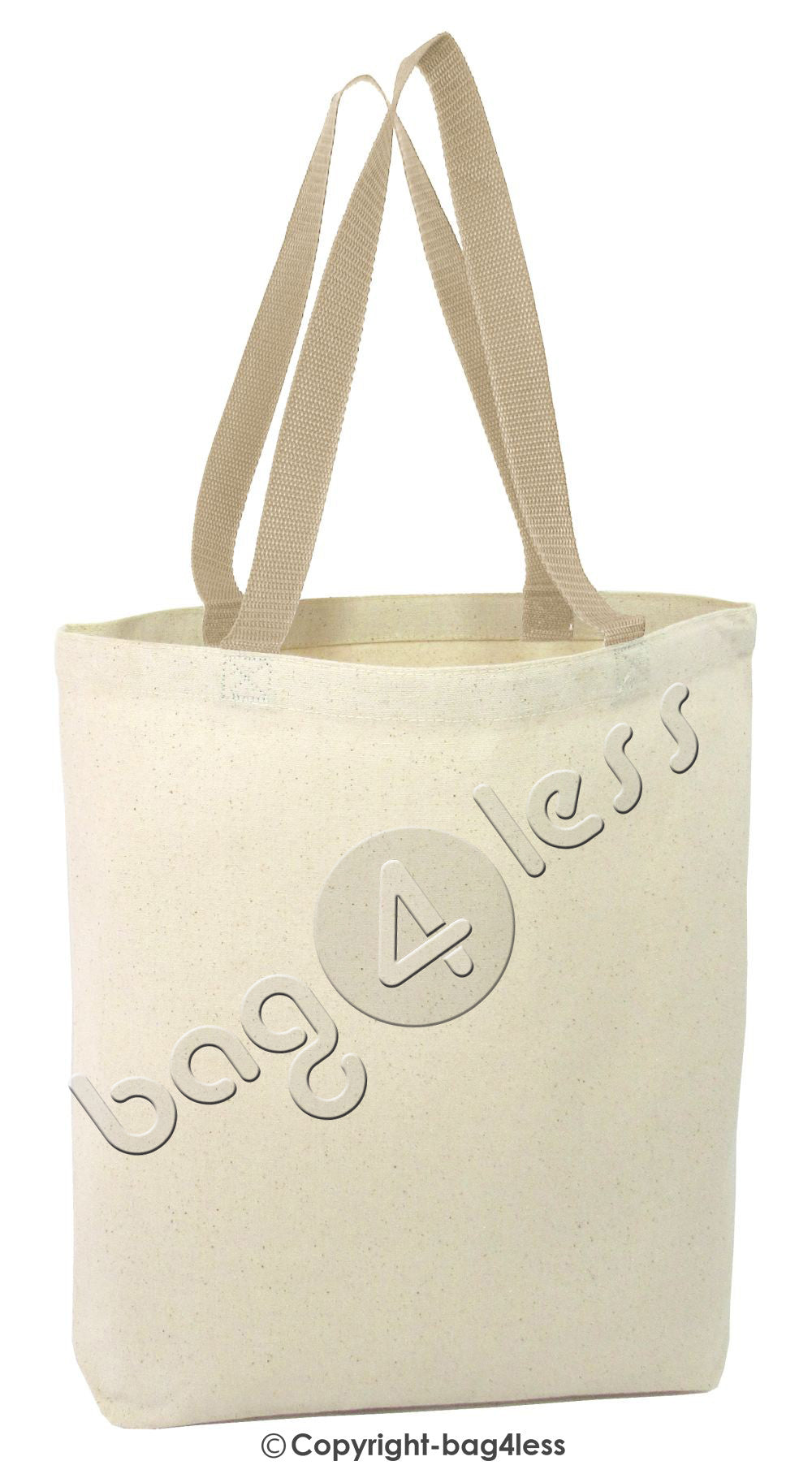 Natural Heavy Canvas Tote Bag Gusset Color Handles