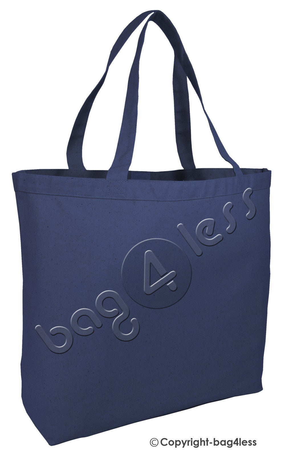 Navy Canvas Large Size Tote Bag Wholesale 