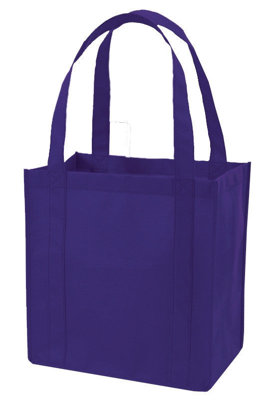 Non-Woven Gusset Tote Bag Bottom Insert Purple