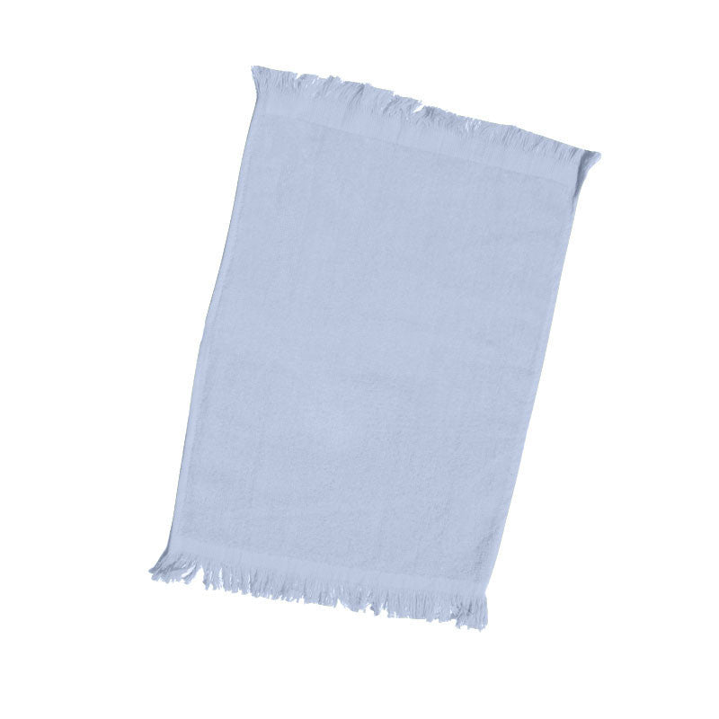Economical Fringed Towel Light Blue