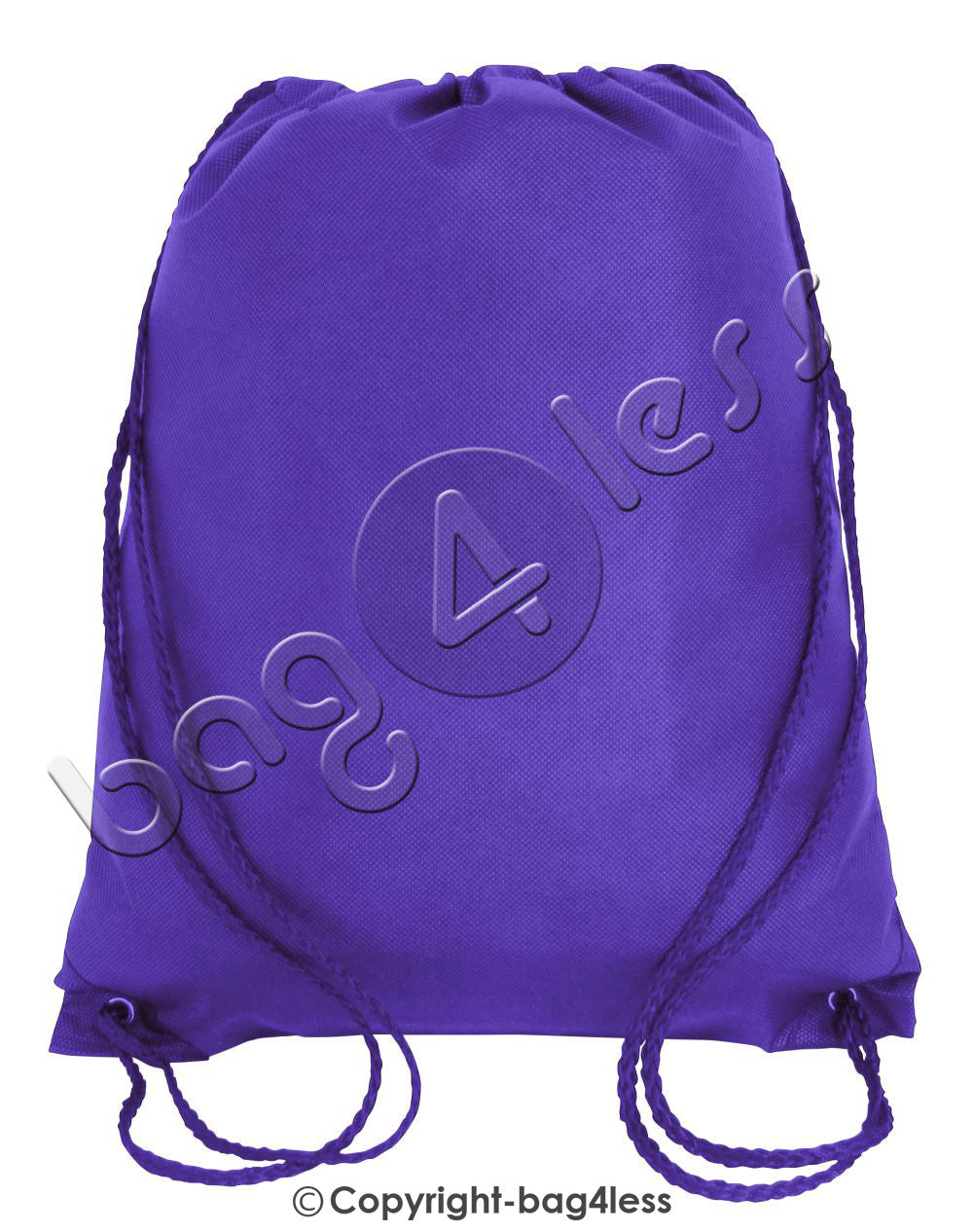 Non-Woven Junior Drawstring Backpack Small Size purple