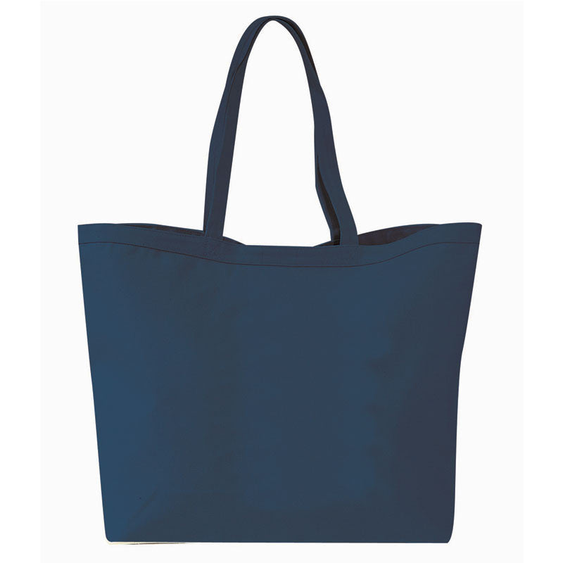 NAVY CHIC CANVAS BIG TOTE BAGS