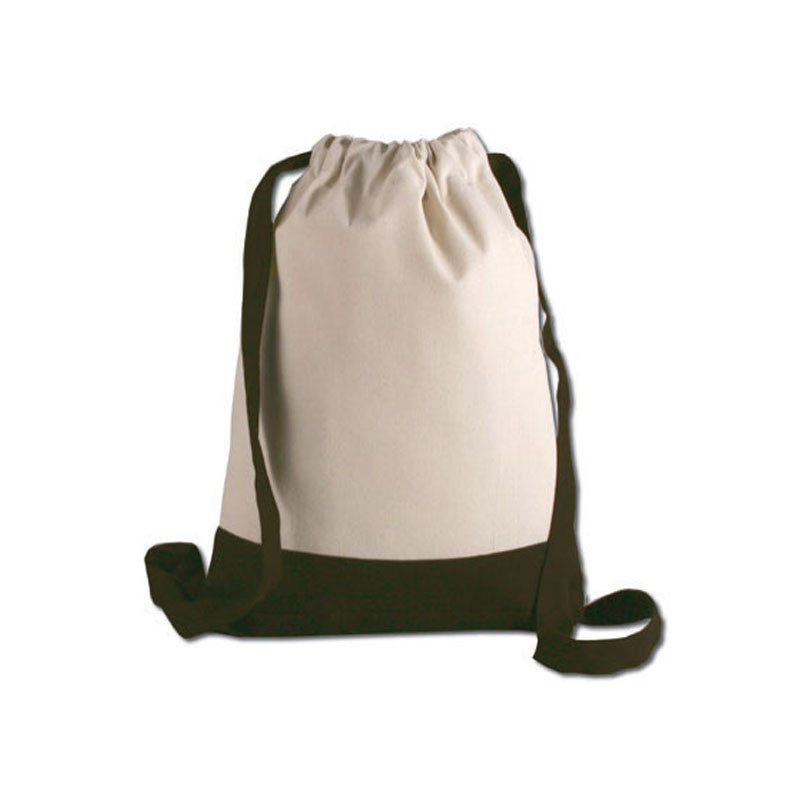 WHOLESALE chocolate CANVAS COTTON SPORT BACKPACK