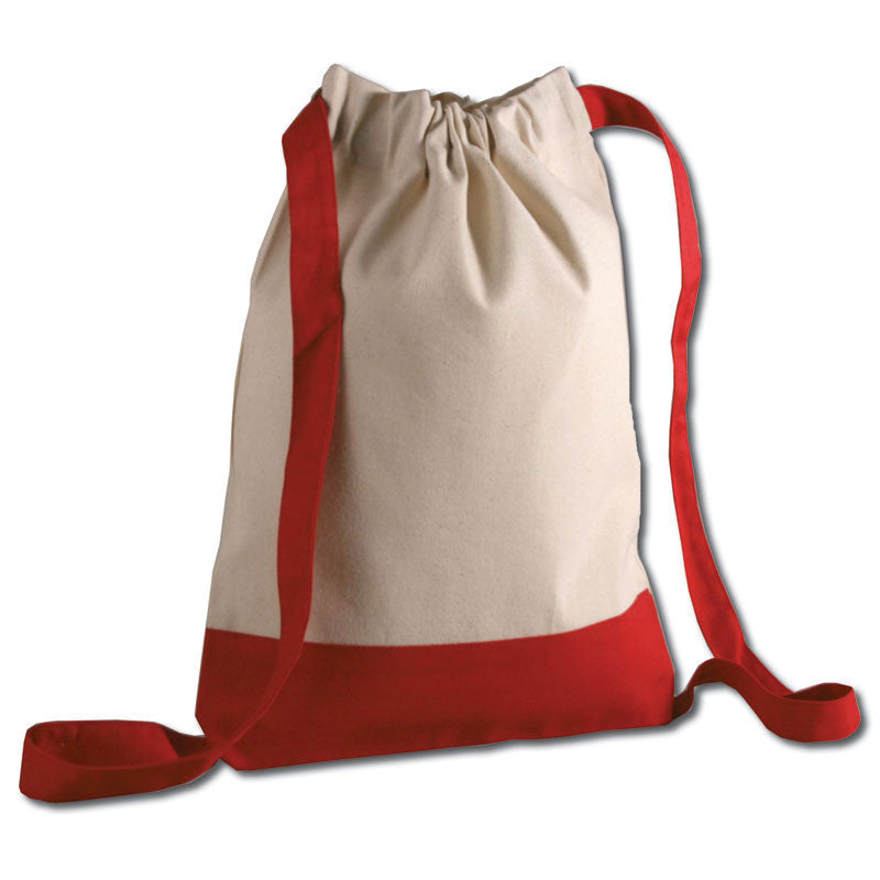 CANVAS COTTON red BACKPACK