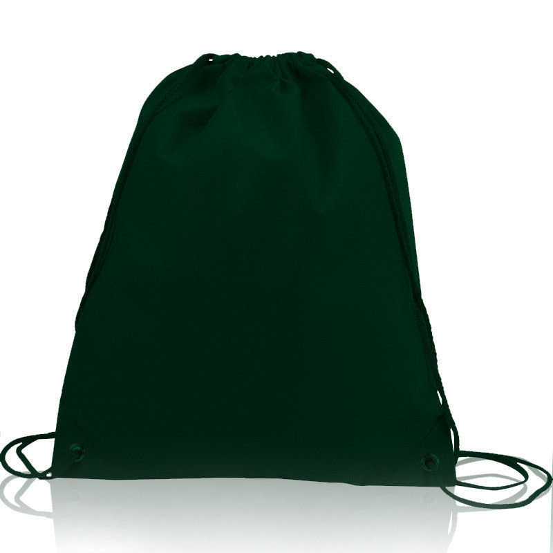 FOREST GREEN REUSABLE DRAWSTRING BACKPACK CHEAP