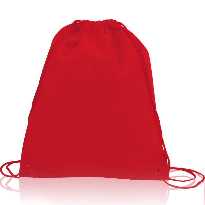 RED REUSABLE DRAWSTRING BACKPACK CHEAP