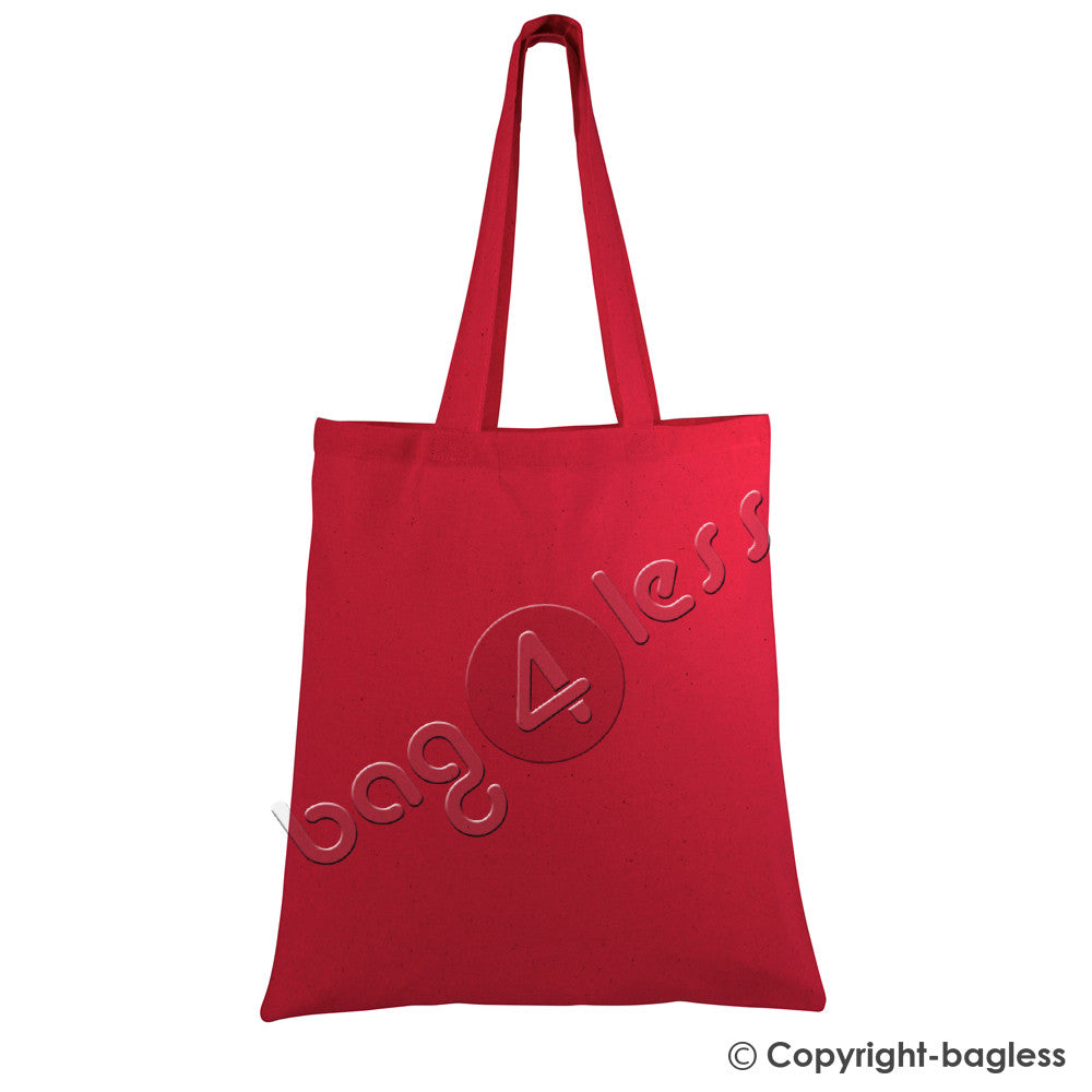 Red Economical Cotton Tote Bag Wholesale