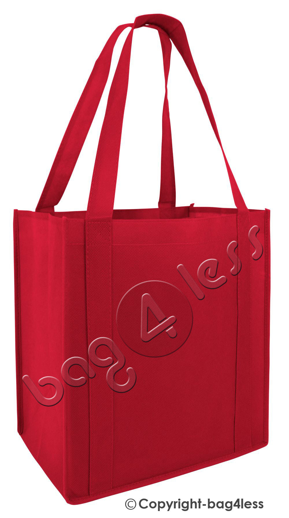 Non-Woven Gusset Tote Bag Bottom Insert Red