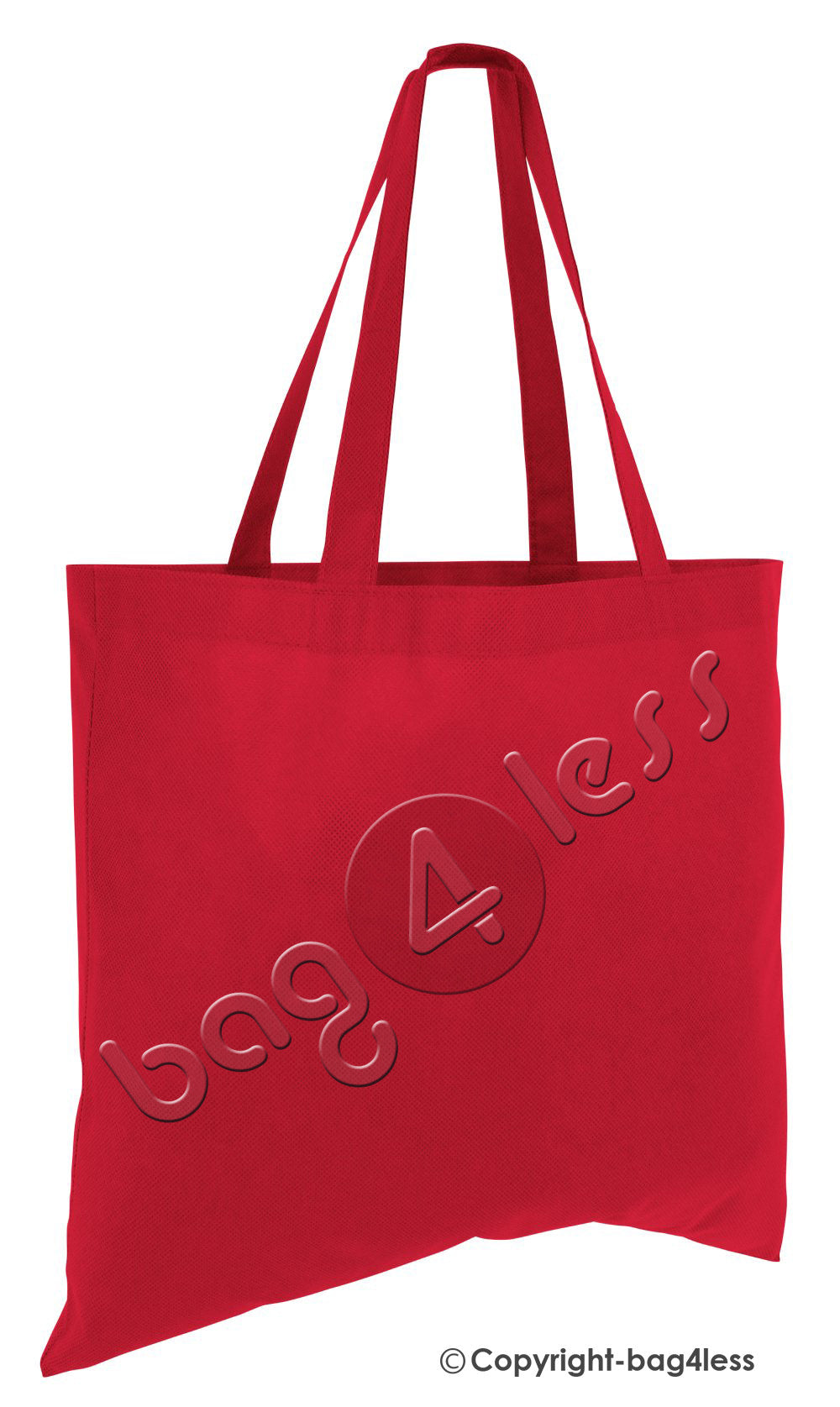 Reusable Large Non-Woven Tote Bag Red