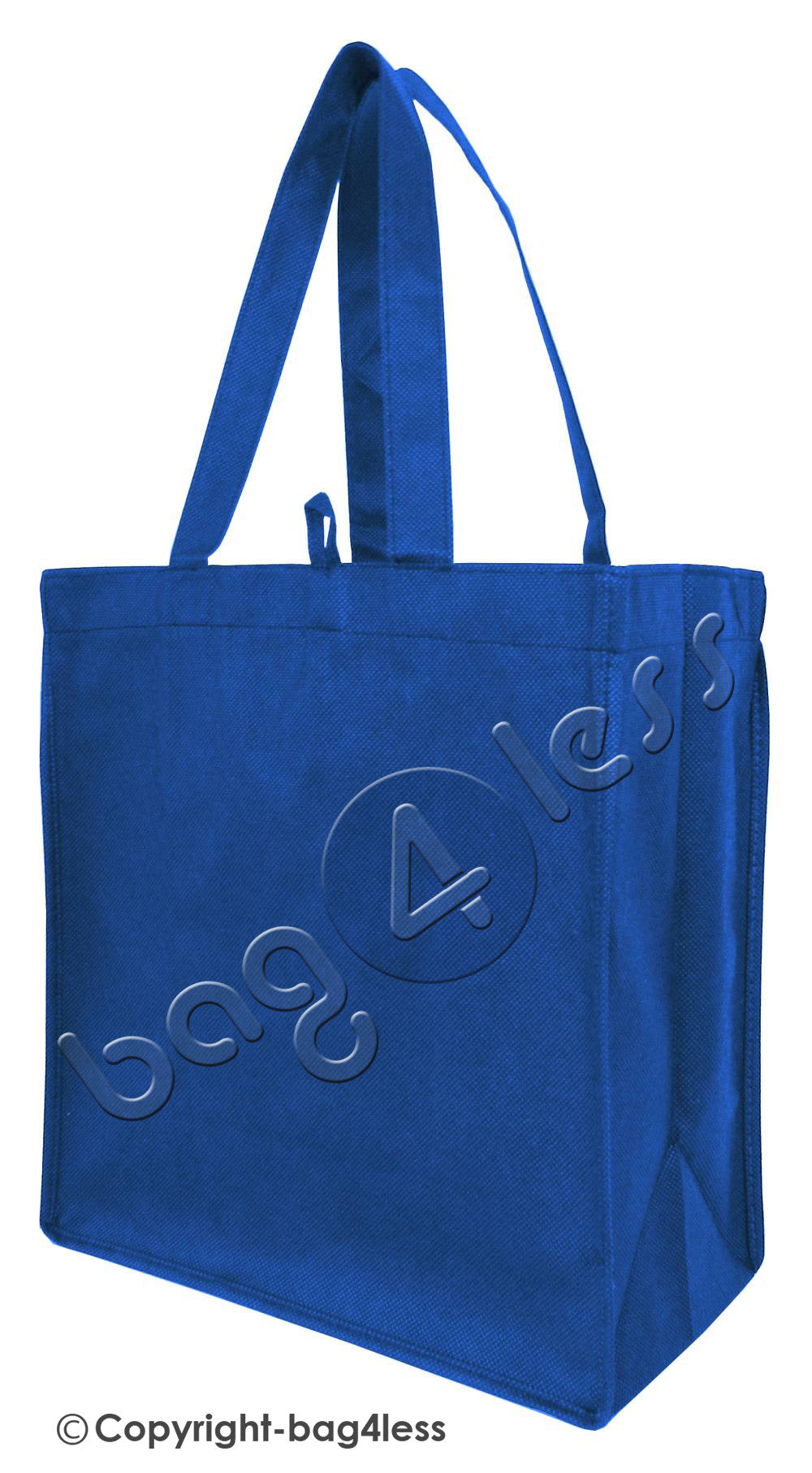 Non-Woven Gusset Tote Bag Small Size Royal