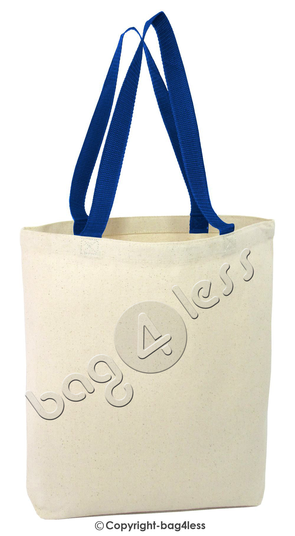 Heavy Canvas Tote Bag Gusset Royal Color Handles