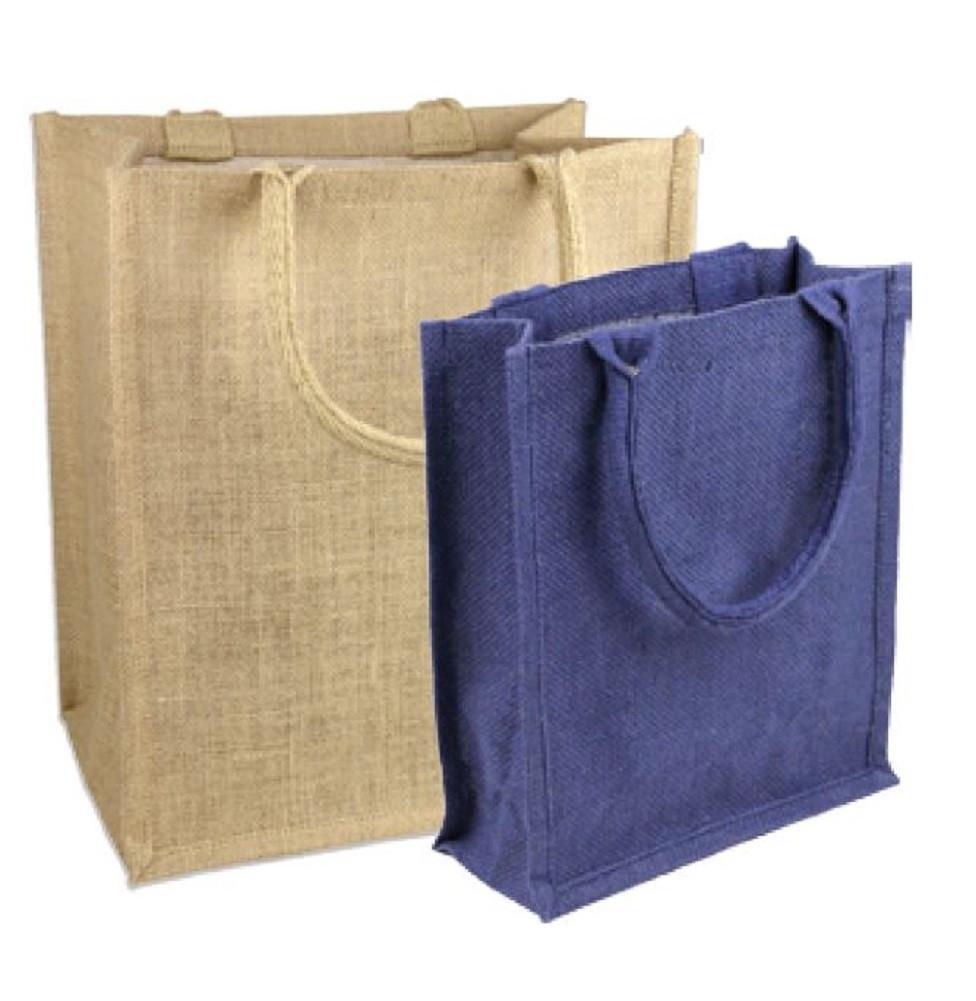 Jute Book Bag with Full Gusset - TJ887