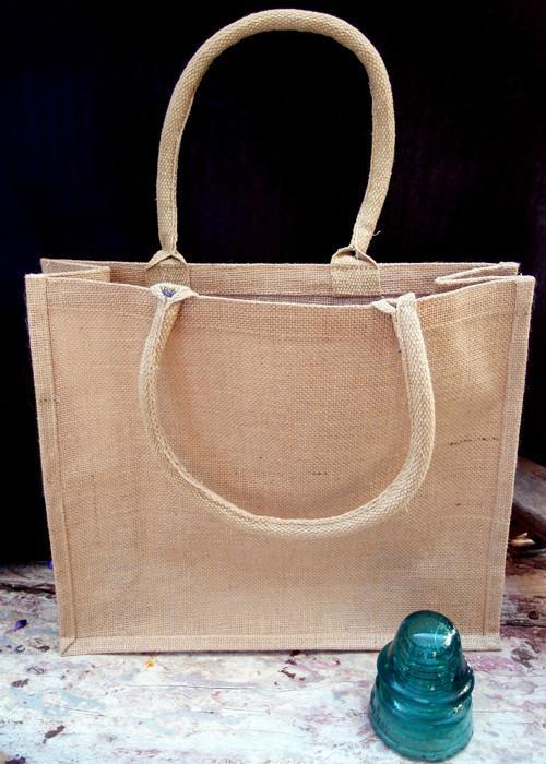 Large Burlap Shopping Bags - TJ889