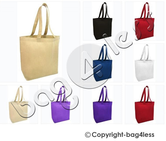 Non-Woven Large Tote Bag W/ Bottom Gusset - GN25