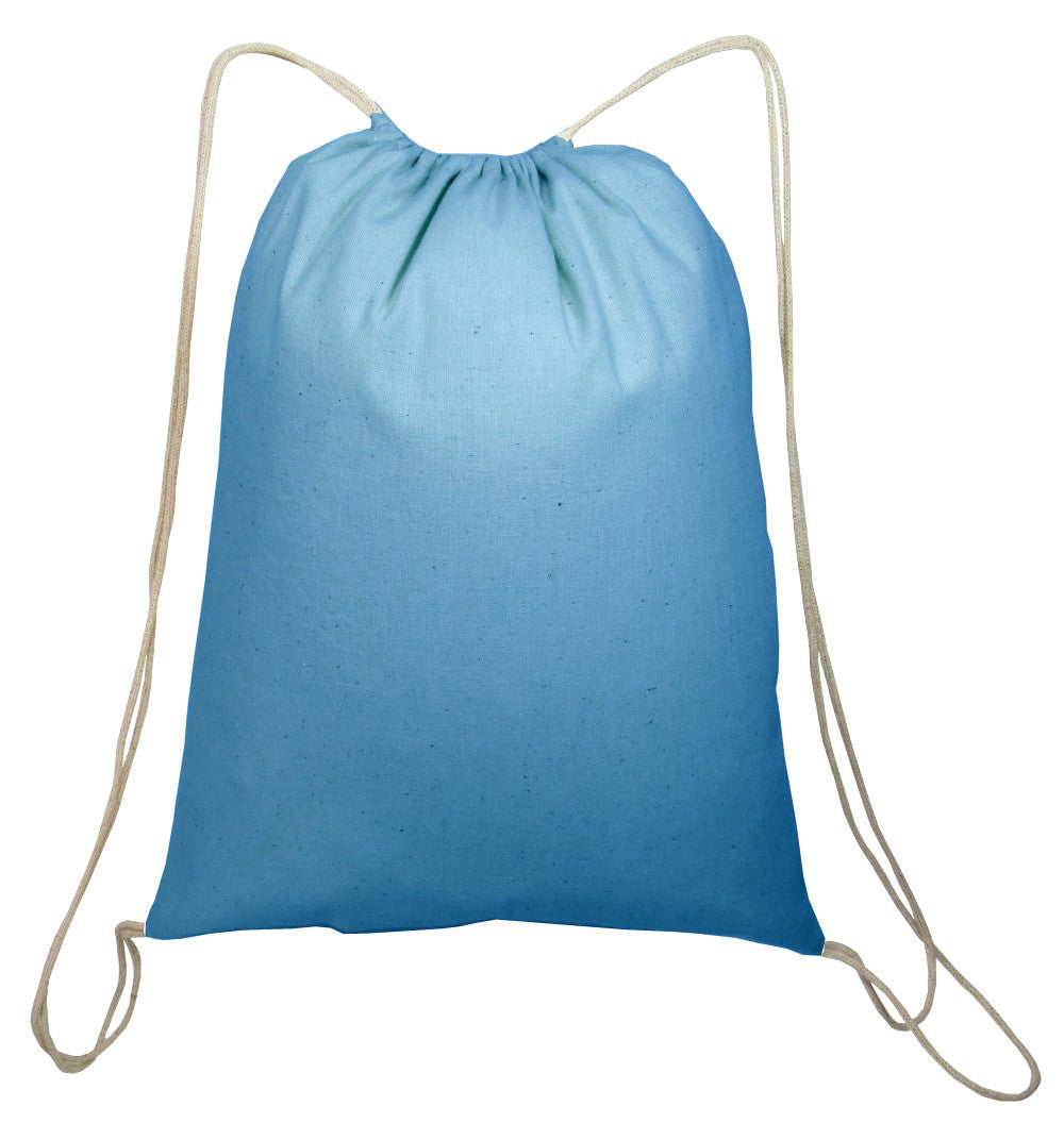 Promotional Cotton Drawstring Backpack for Trade Shows