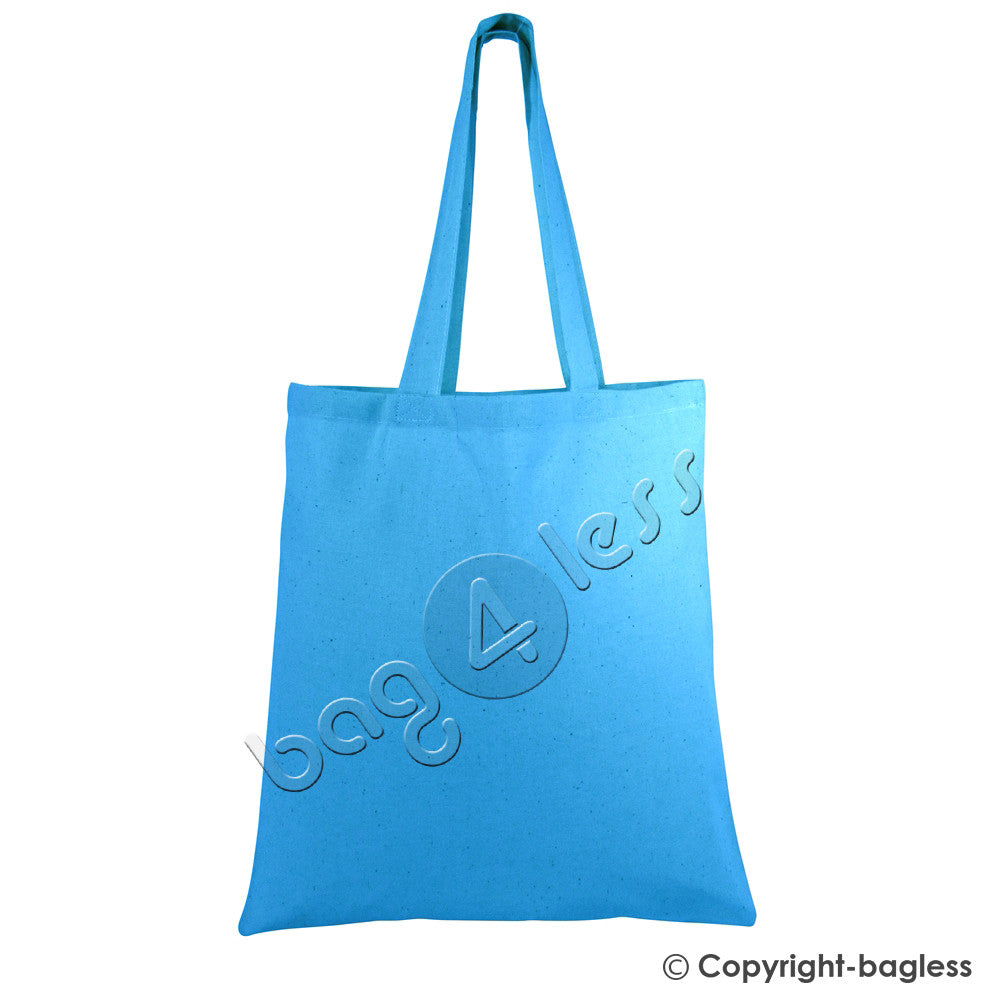 Turquoise Economical Cotton Tote Bag Wholesale