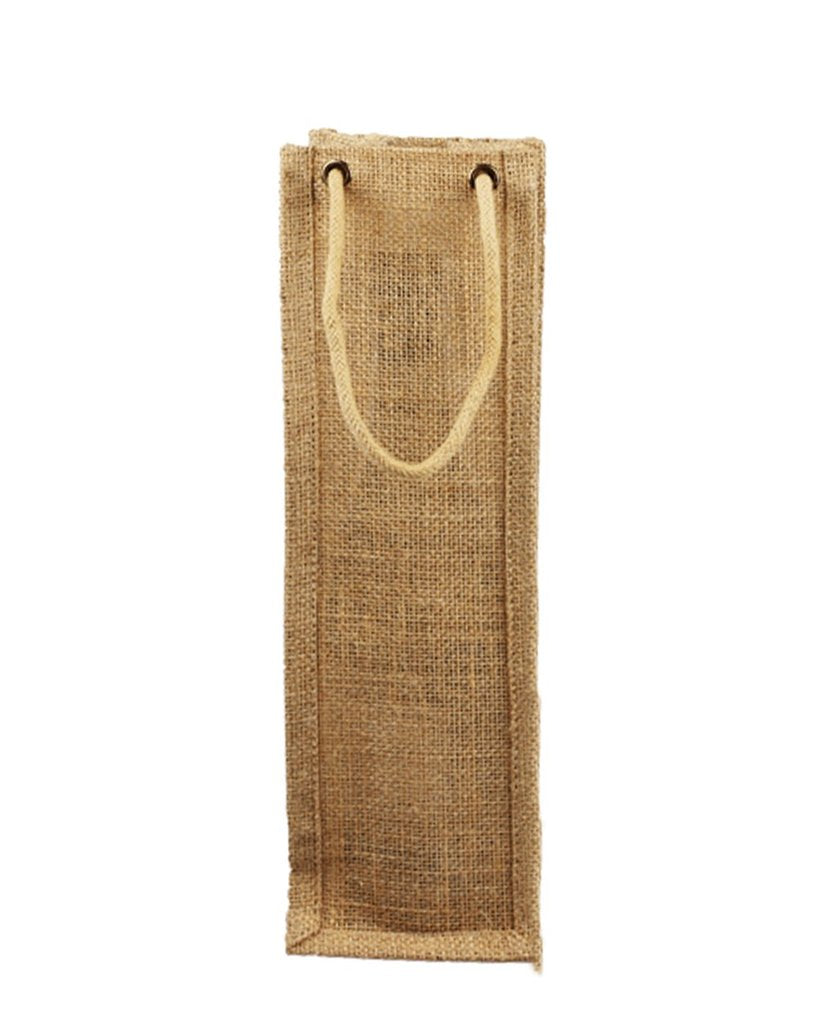 Burlap Wine Bags with Rope Handles - WJ164