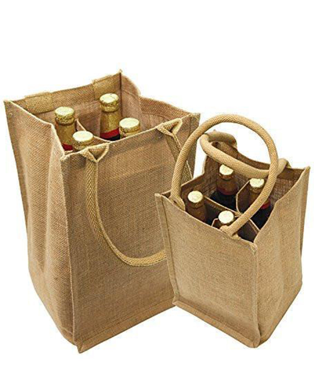 Jute Wine Bags with Removable Dividers (WJ752 - WJ753 - WJ760)