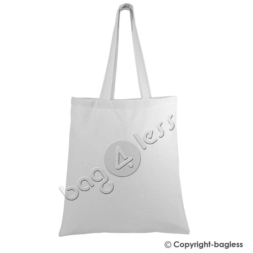 White Economical Cotton Tote Bag Wholesale