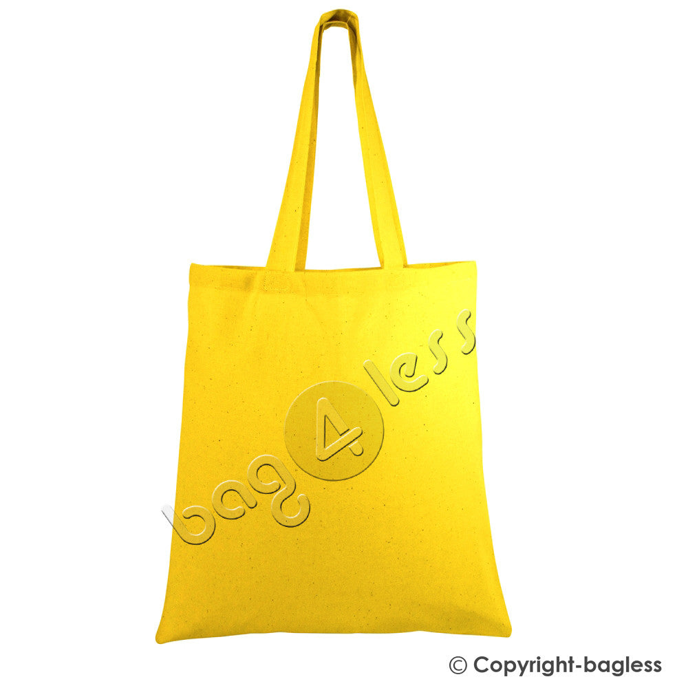 Yellow Economical Cotton Tote Bag Wholesale