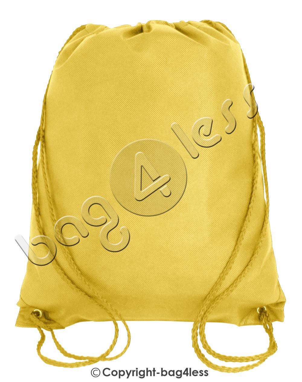 Non-Woven Junior Drawstring Backpack Small Size yellow