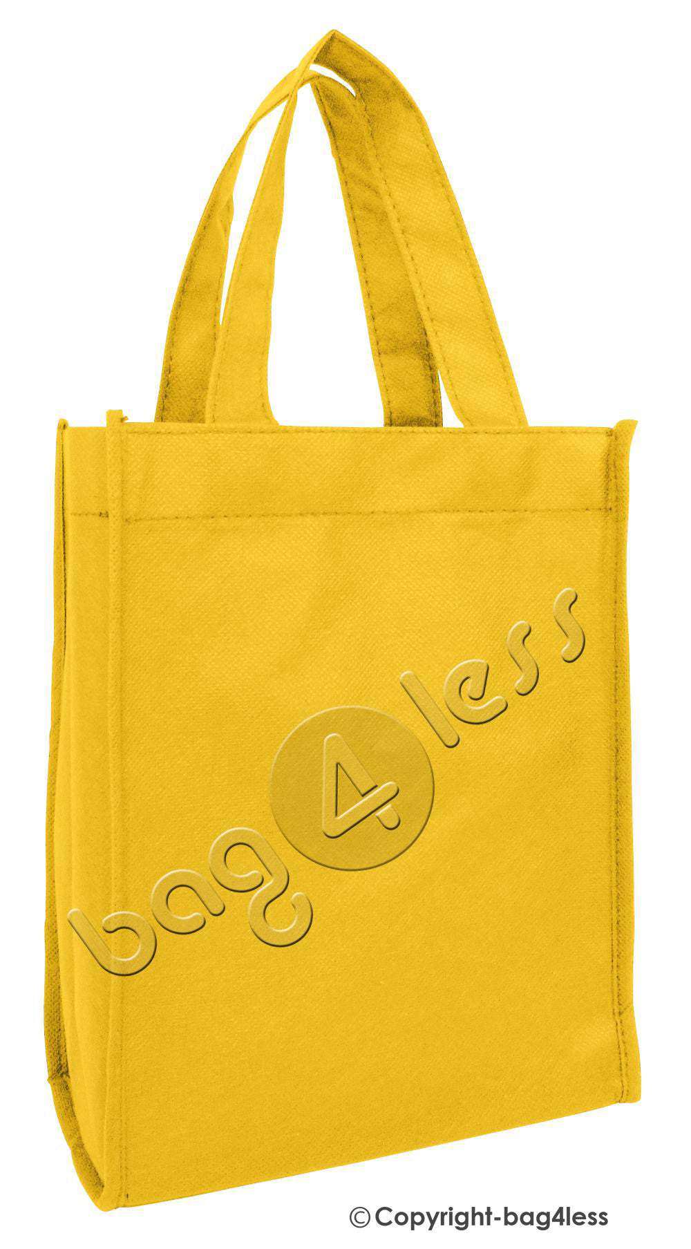 Non-Woven Small Tote Bag gift book cheap promotional yellow