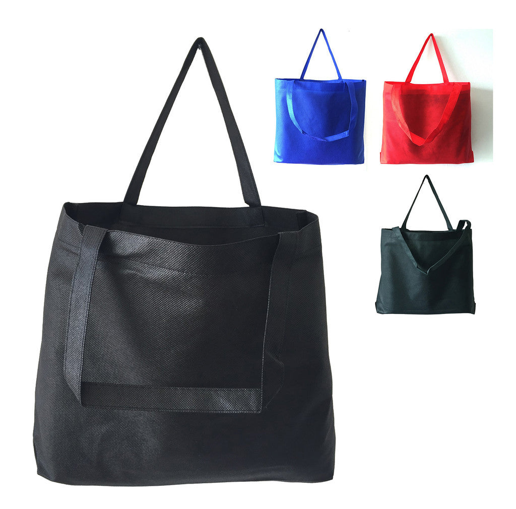 Non-Woven Large Tote Bag W/ Bottom Gusset - GN25